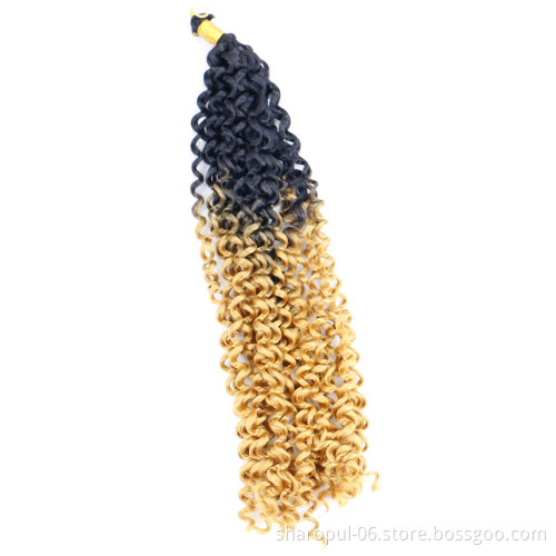 Synthetic Hairstyles Freetress Water Wave Hair Extension Freetress Twist Pre-Loop Hair Deep Curly Crochet Braids Twist